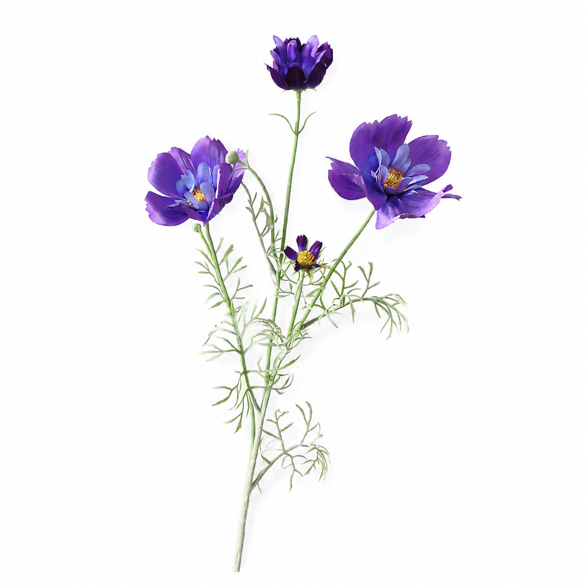 EVERIVELLE 30.7-Inch Flocked Artificial Queen Cosmos Stem