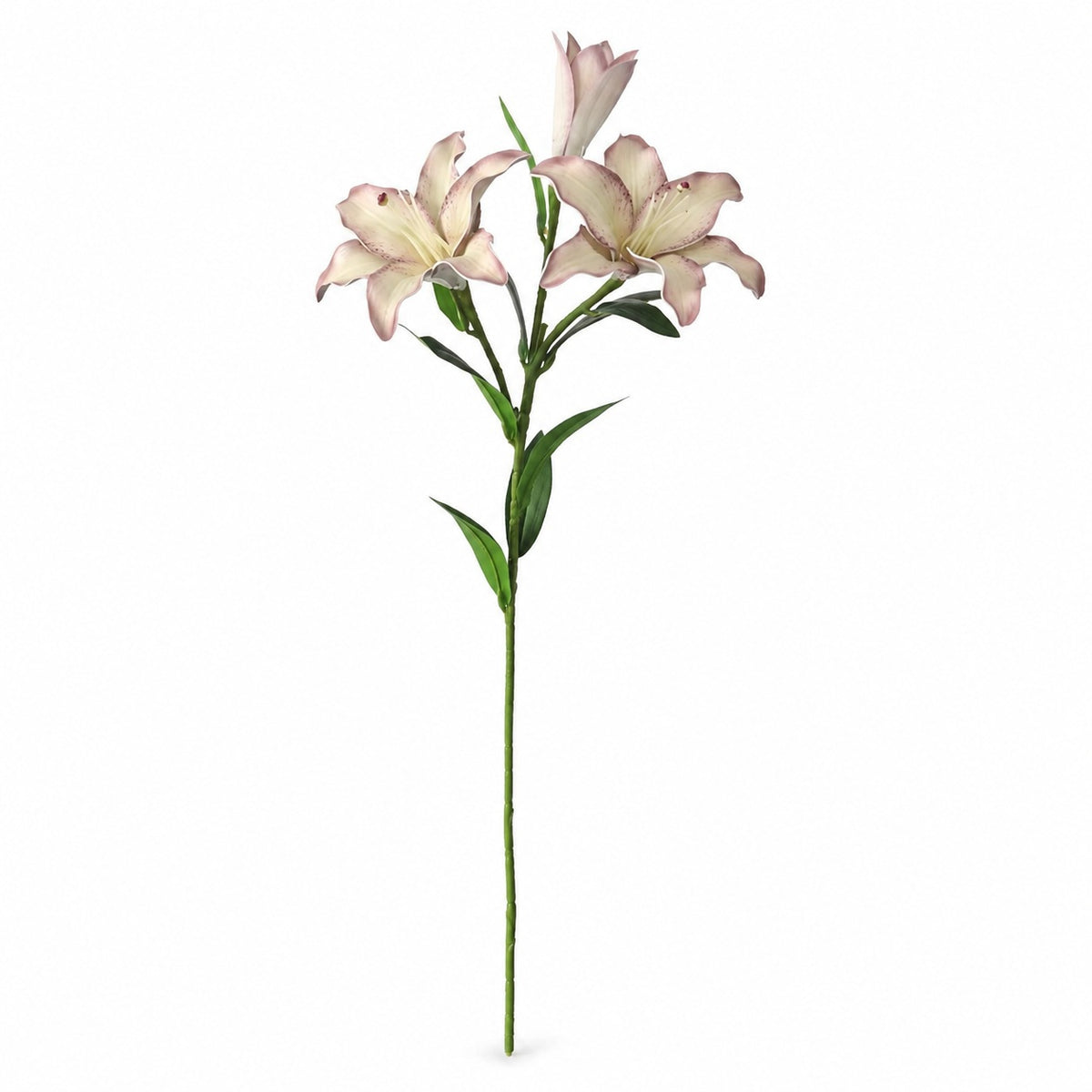 EVERIVELLE Three-Head Painted Artificial Lily Stem