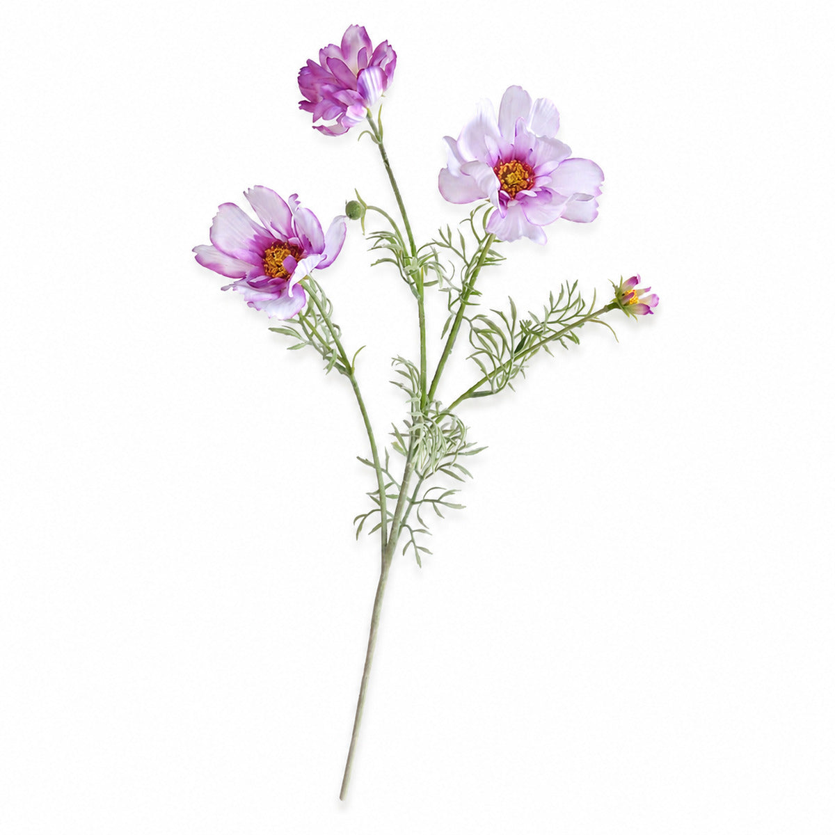 EVERIVELLE 30.7-Inch Flocked Artificial Queen Cosmos Stem