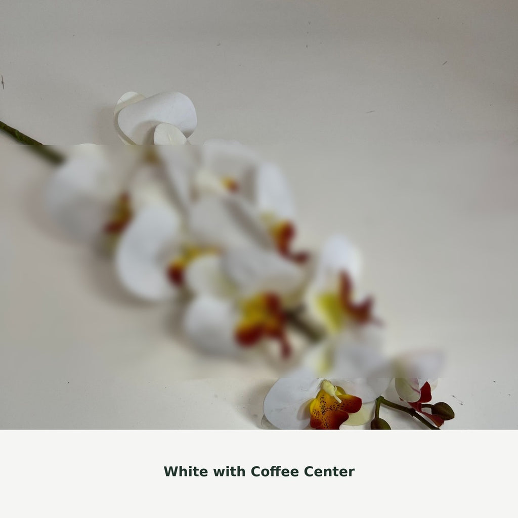 EVERIVELLE Nine-Head Artificial Phalaenopsis Orchid Stem
