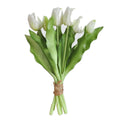 EVERIVELLE 12.2-Inch Seven-Head Soft-Touch Tulip Bouquet