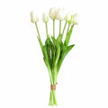 EVERIVELLE 17.7-Inch Seven-Head Soft-Touch Artificial Tulip Bouquet