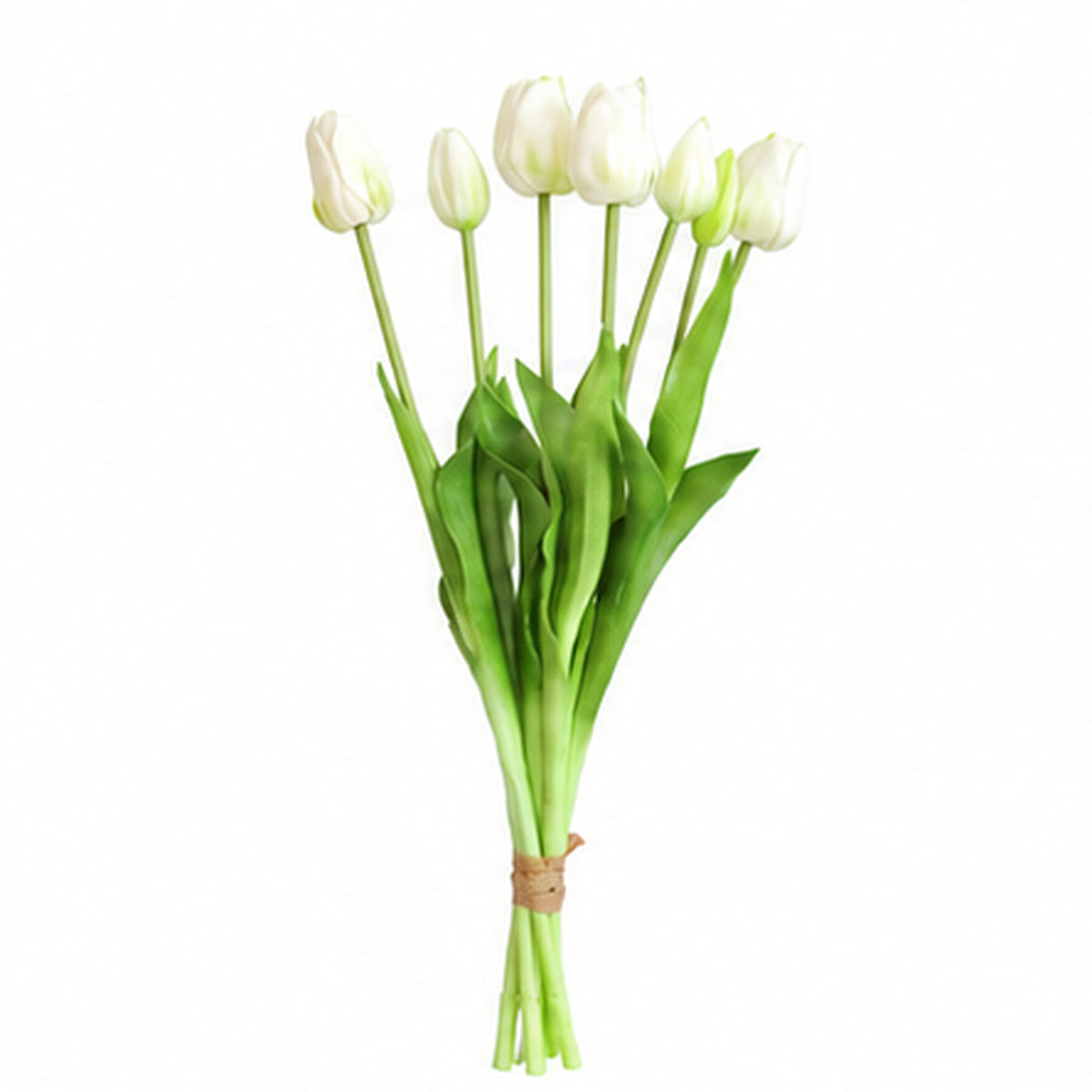 EVERIVELLE 17.7-Inch Seven-Head Soft-Touch Artificial Tulip Bouquet