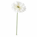 White 30.7-Inch Flocked Artificial Queen Cosmos Stem on a pure white background