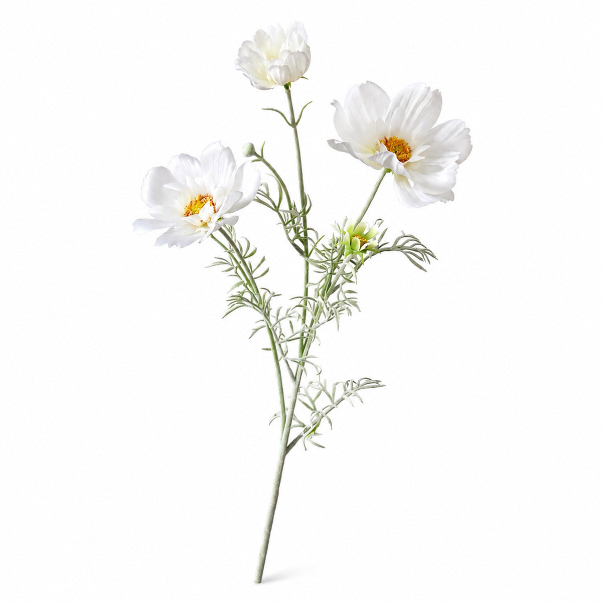 EVERIVELLE 30.7-Inch Flocked Artificial Queen Cosmos Stem