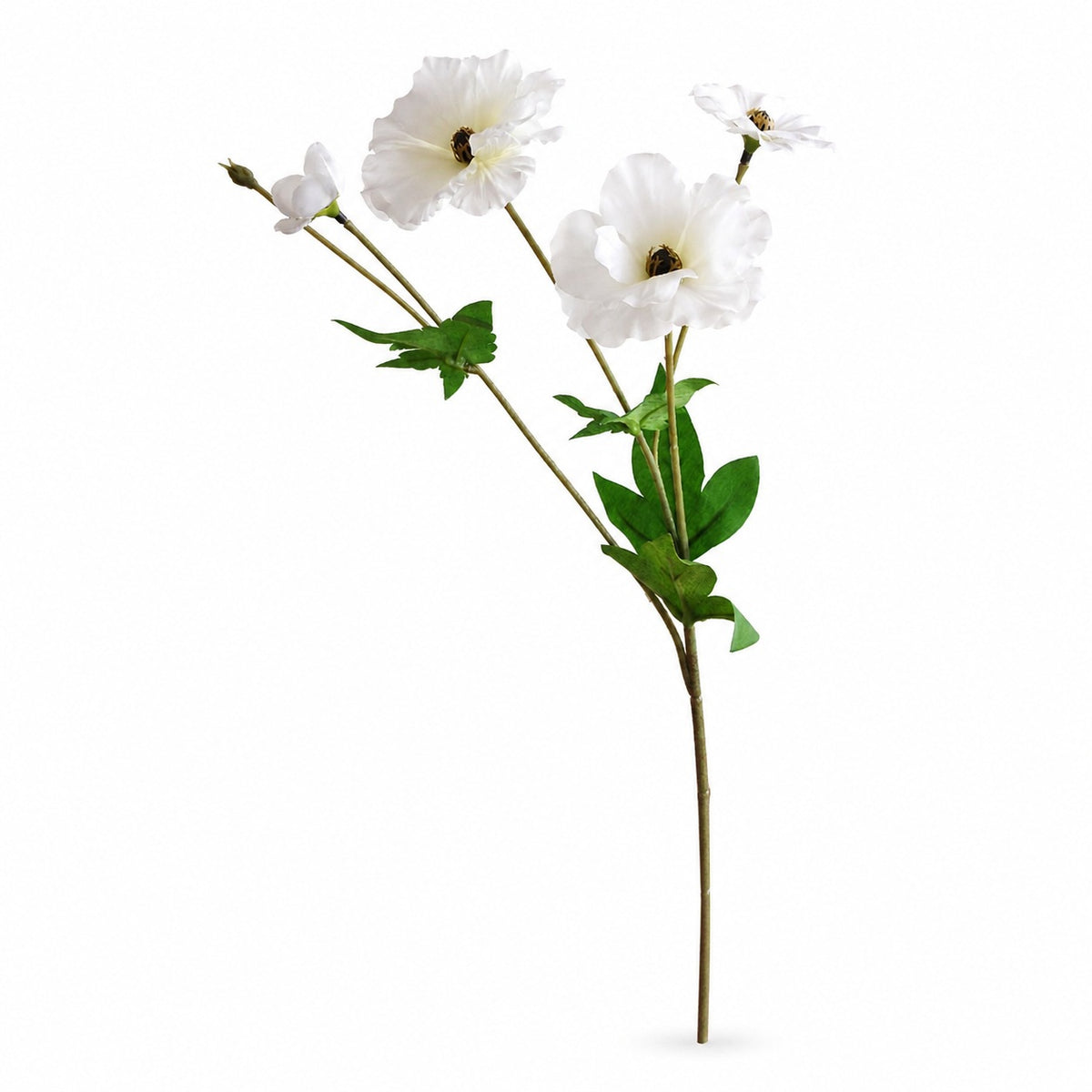 EVERIVELLE Three-Head Artificial Butterfly Ranunculus Stem