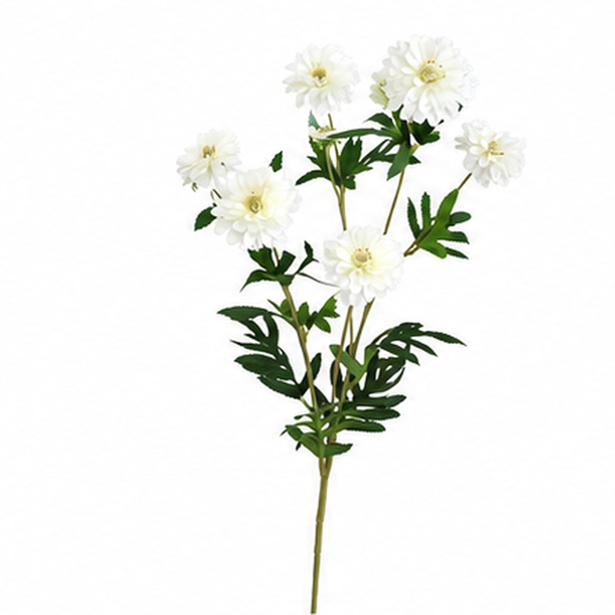 EVERIVELLE 31.5-Inch Nine-Head Artificial Zinnia Spray
