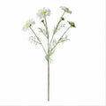 EVERIVELLE 23.6-Inch Four-Head Flocked Artificial Pincushion Flower Stem