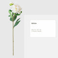 White 34.3-Inch Three-Head EVA Artificial Lily Stem on a pure white background