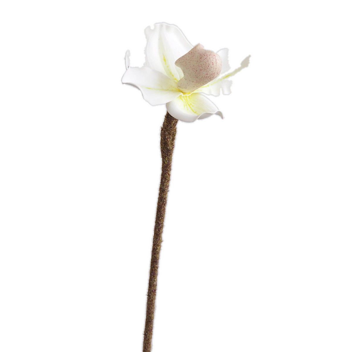 EVERIVELLE Artificial Paphiopedilum Slipper Orchid Stem