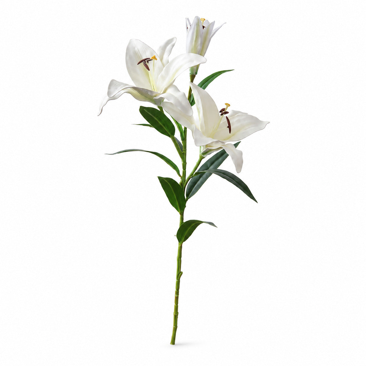 EVERIVELLE 34.3-Inch Three-Head EVA Artificial Lily Stem