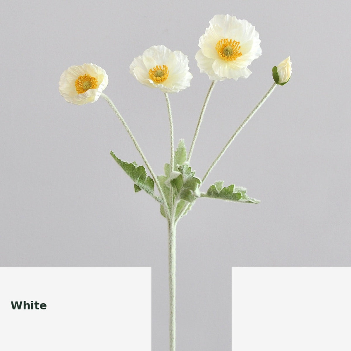 EVERIVELLE Artificial Poppy Flower Stem
