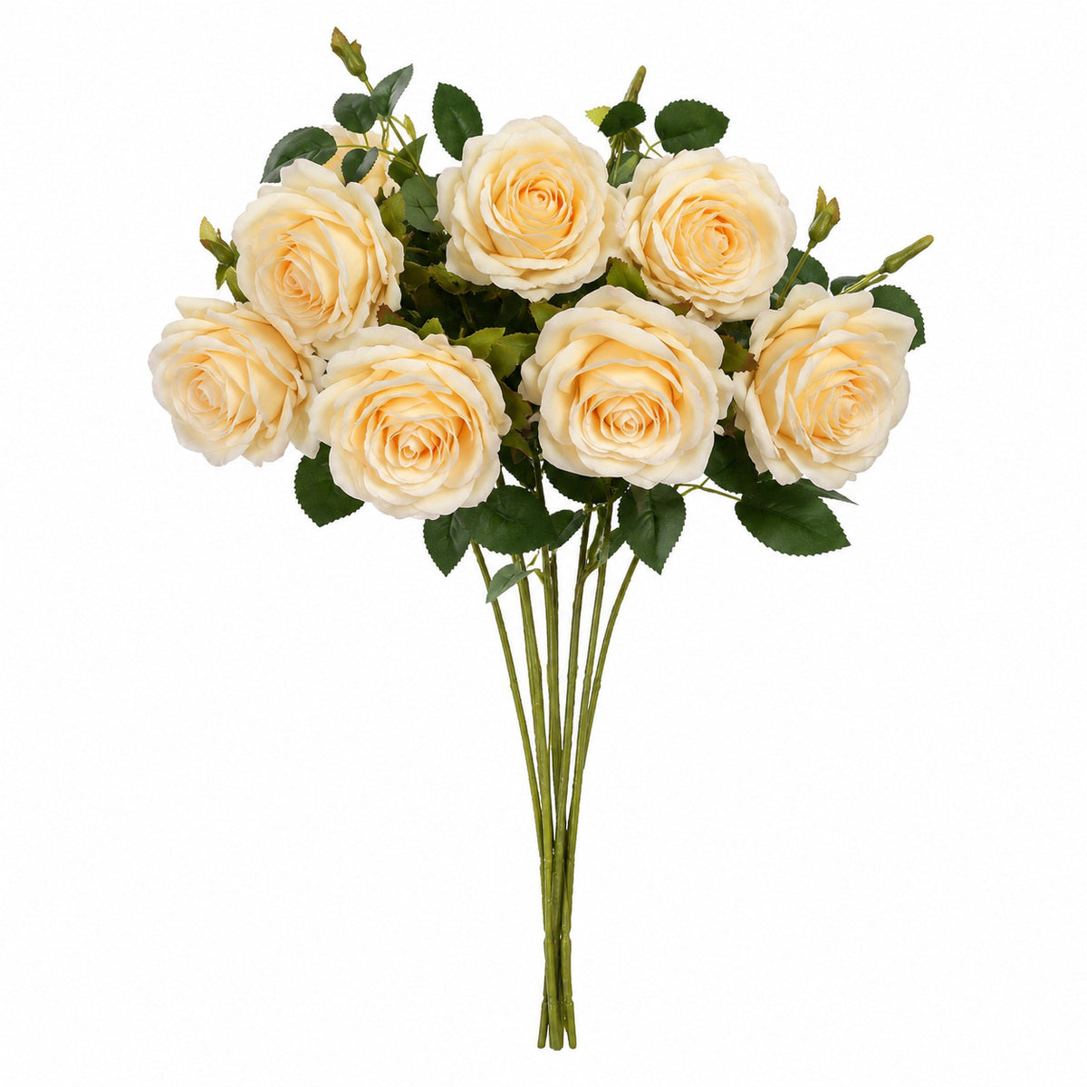 EVERIVELLE Multi-Head Artificial Rose Stem
