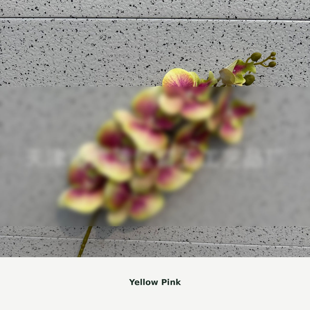 EVERIVELLE Nine-Head Artificial Phalaenopsis Orchid Stem