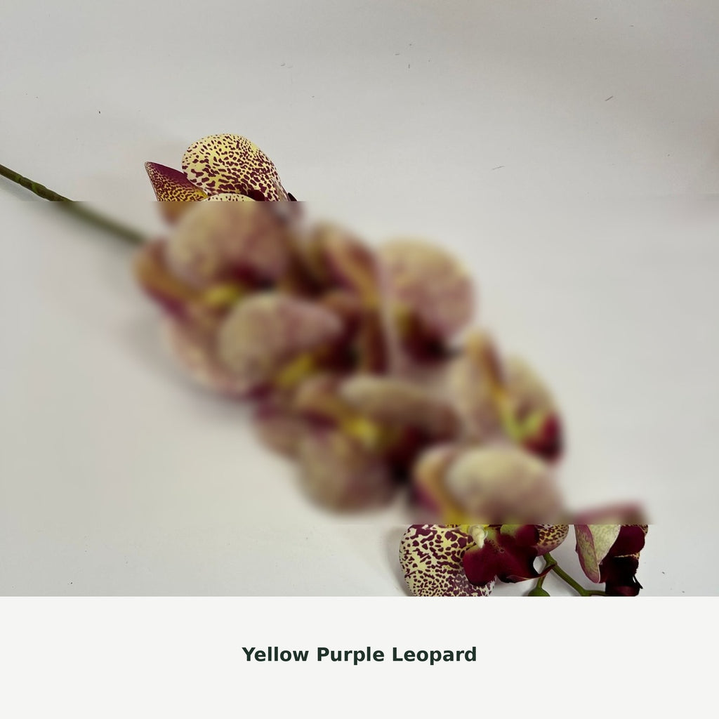 EVERIVELLE Nine-Head Artificial Phalaenopsis Orchid Stem