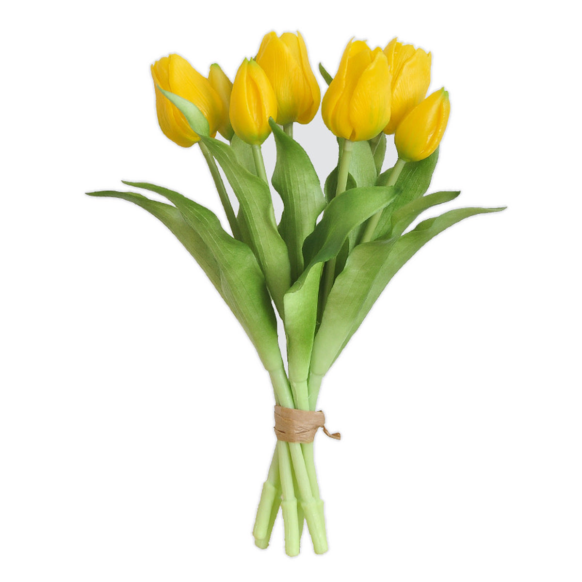 EVERIVELLE 12.2-Inch Seven-Head Soft-Touch Tulip Bouquet