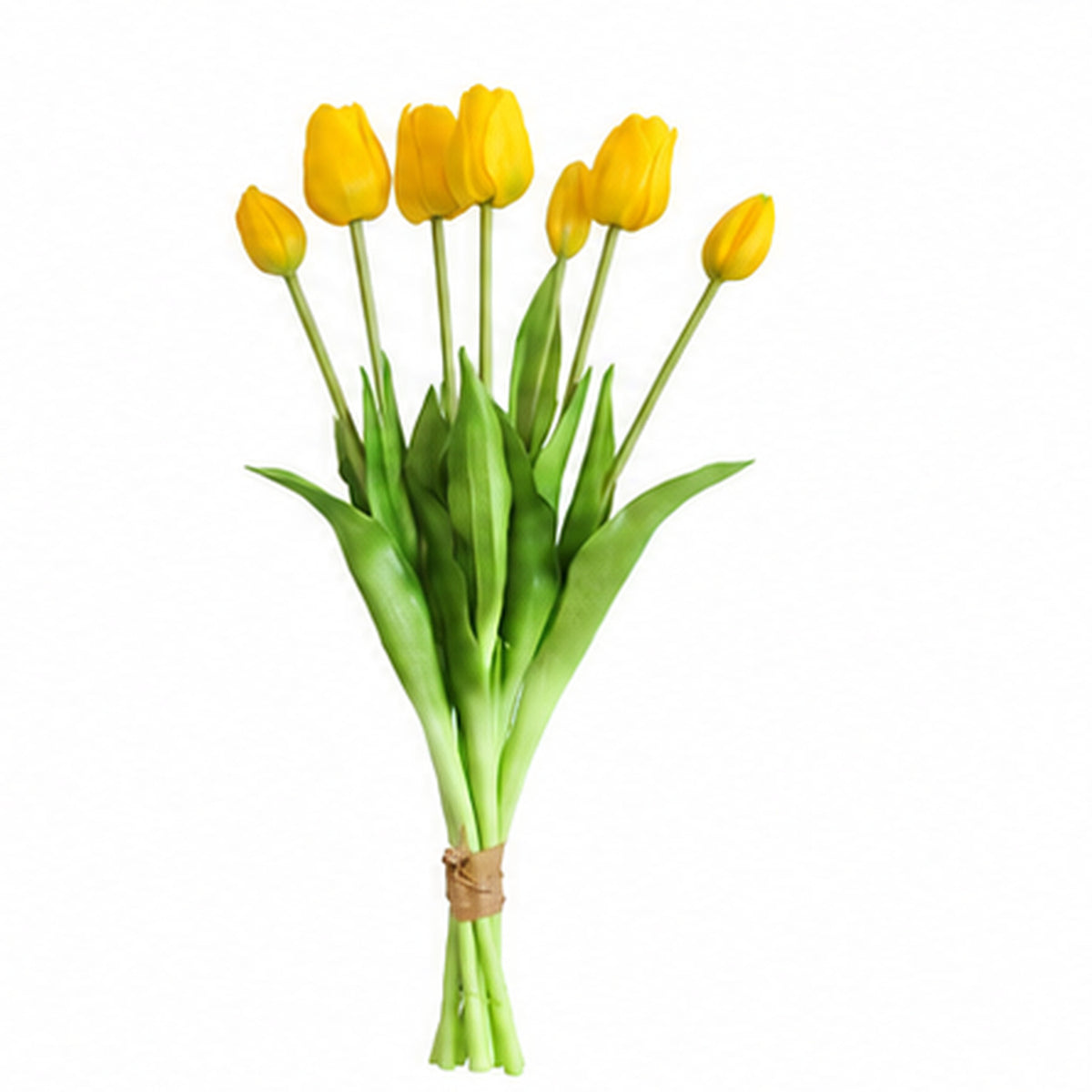 EVERIVELLE 17.7-Inch Seven-Head Soft-Touch Artificial Tulip Bouquet