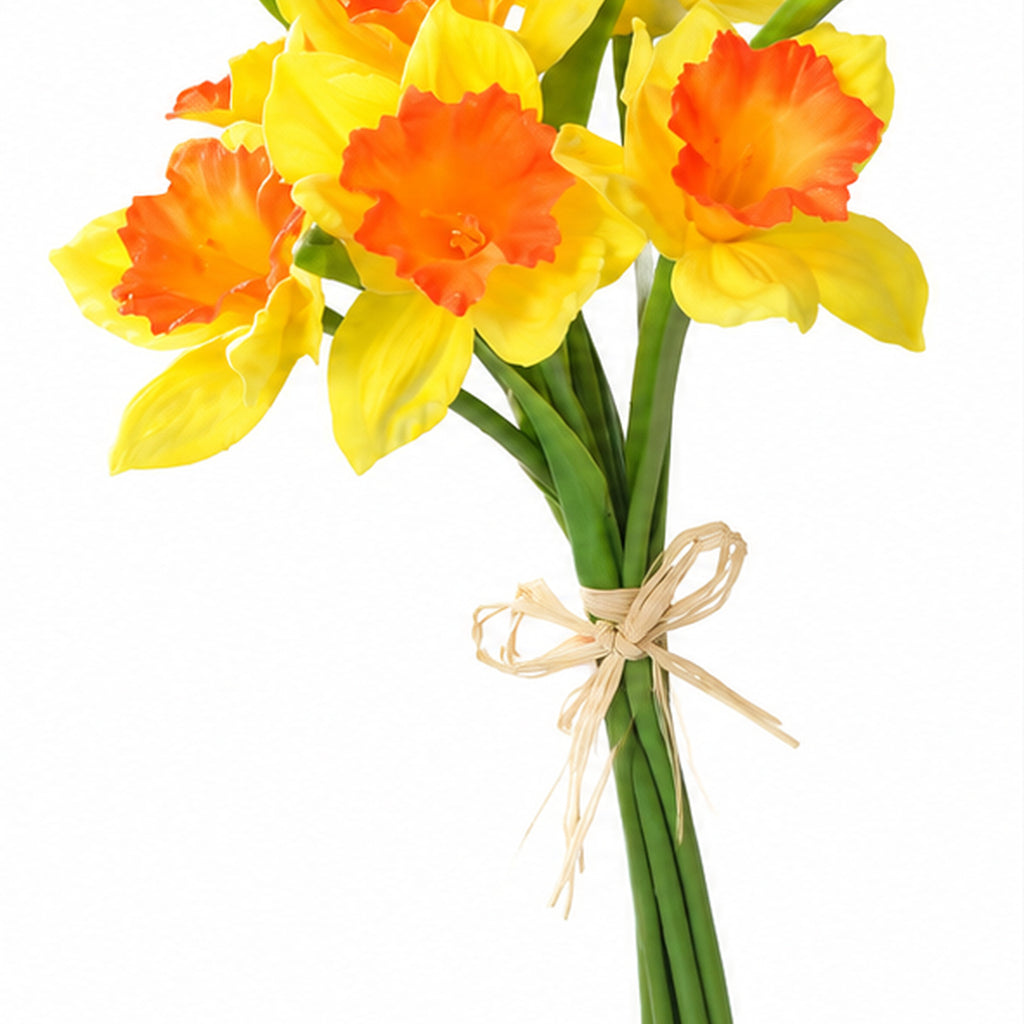 EVERIVELLE Artificial Soft-Touch Daffodil Bouquet