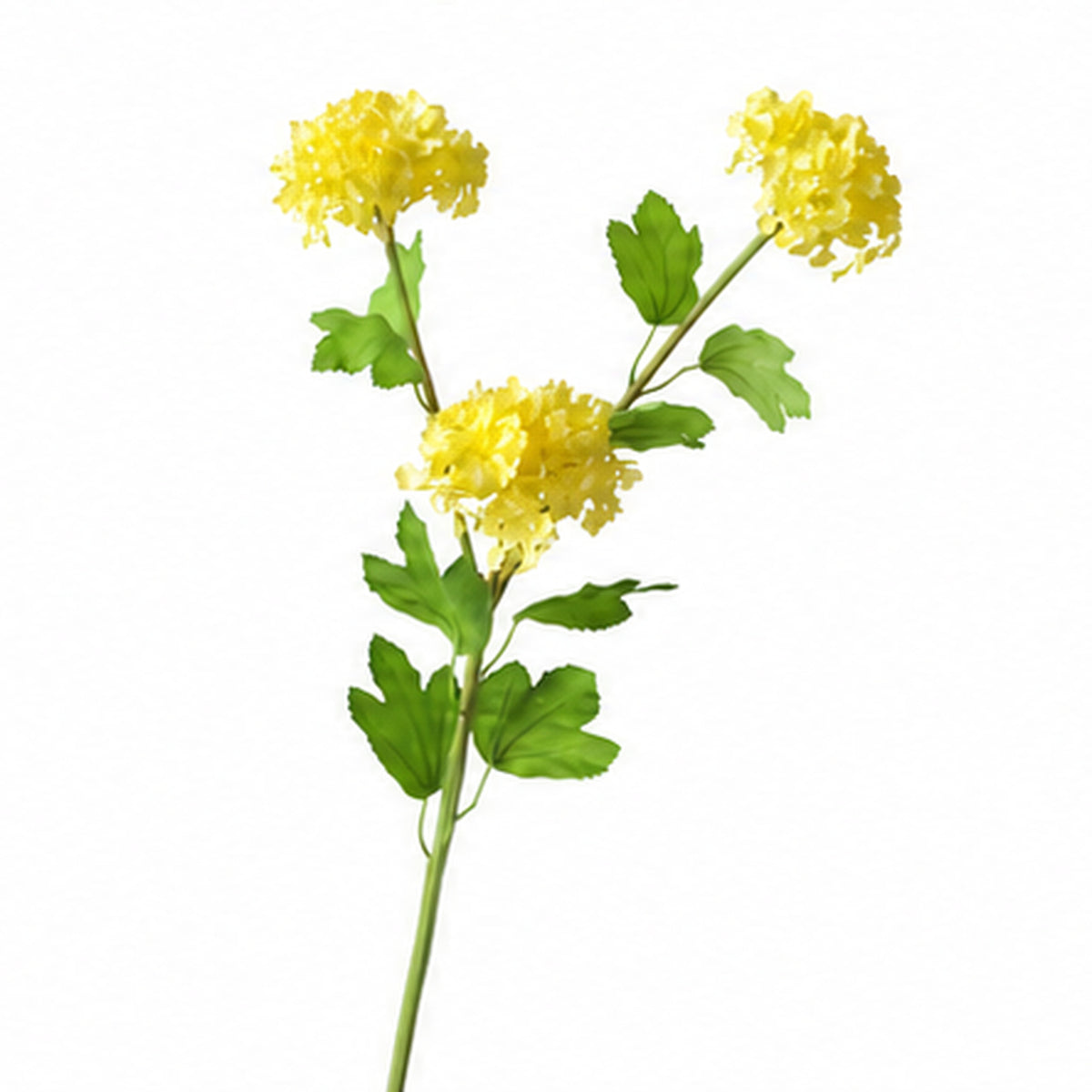 EVERIVELLE 26.4-Inch Three-Head Artificial Snowball Hydrangea Spray