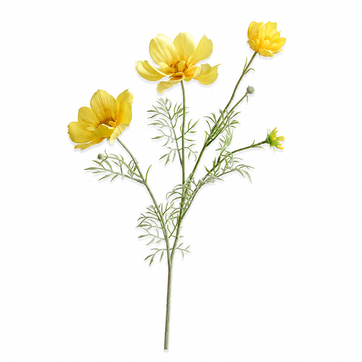 EVERIVELLE 30.7-Inch Flocked Artificial Queen Cosmos Stem