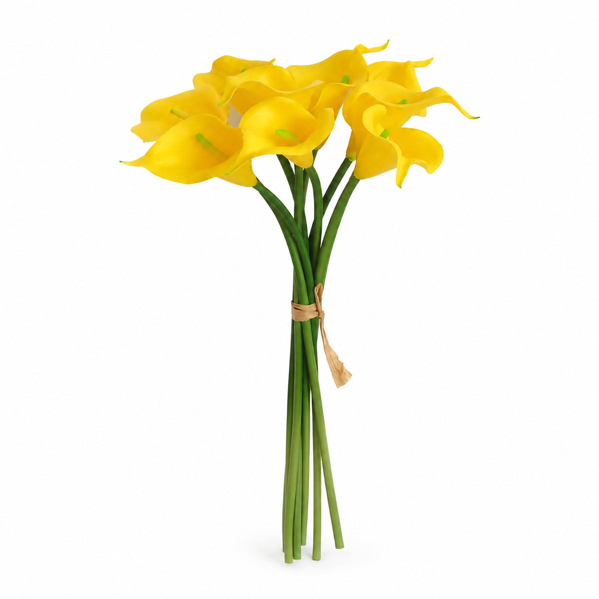 EVERIVELLE 13.8-Inch Nine-Stem Soft-Touch Calla Lily Bouquet