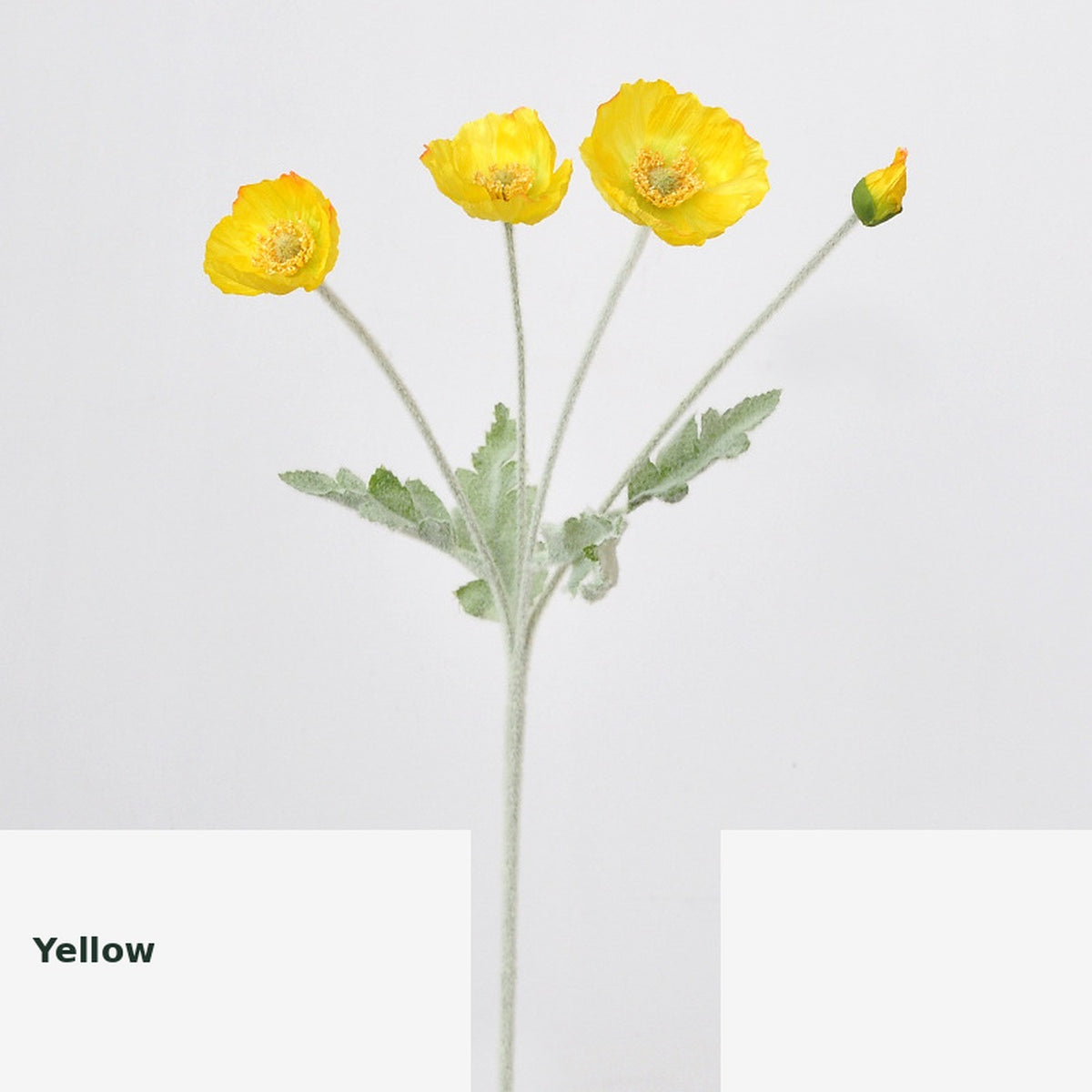 EVERIVELLE Artificial Poppy Flower Stem